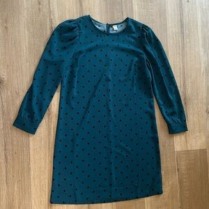 Old Navy long sleeved polka dot shift dress